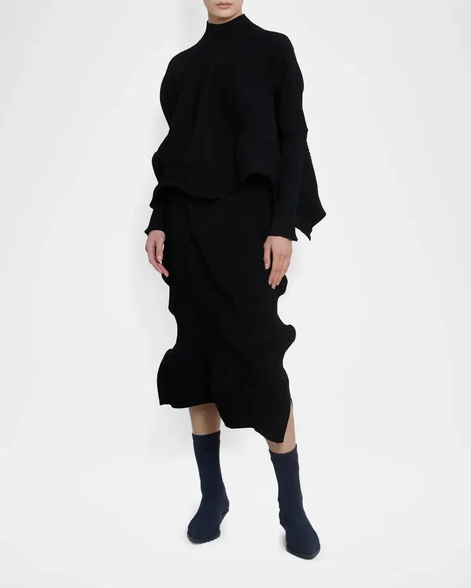 Issey Miyake Kone Kone Rib-Knit Sweater | Thumbnail 2 Issey Miyake Kone Kone Rib-Knit Sweater | Thumbnail 2