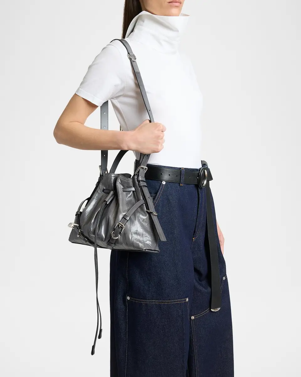 Givenchy Voyou Drawstring Eel Leather Crossbody Bag | Thumbnail 2