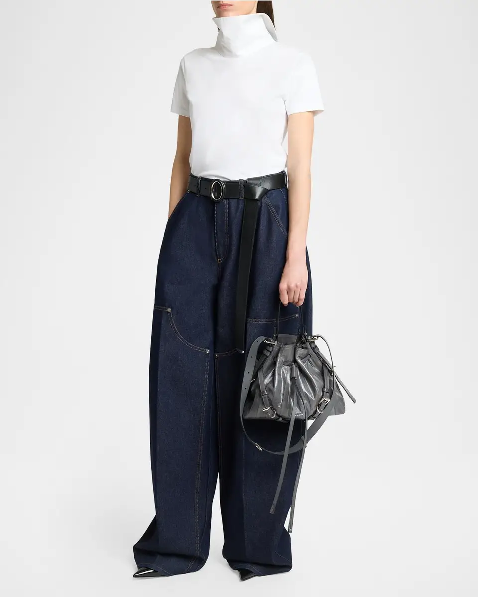 Givenchy Voyou Drawstring Eel Leather Crossbody Bag | Thumbnail 5