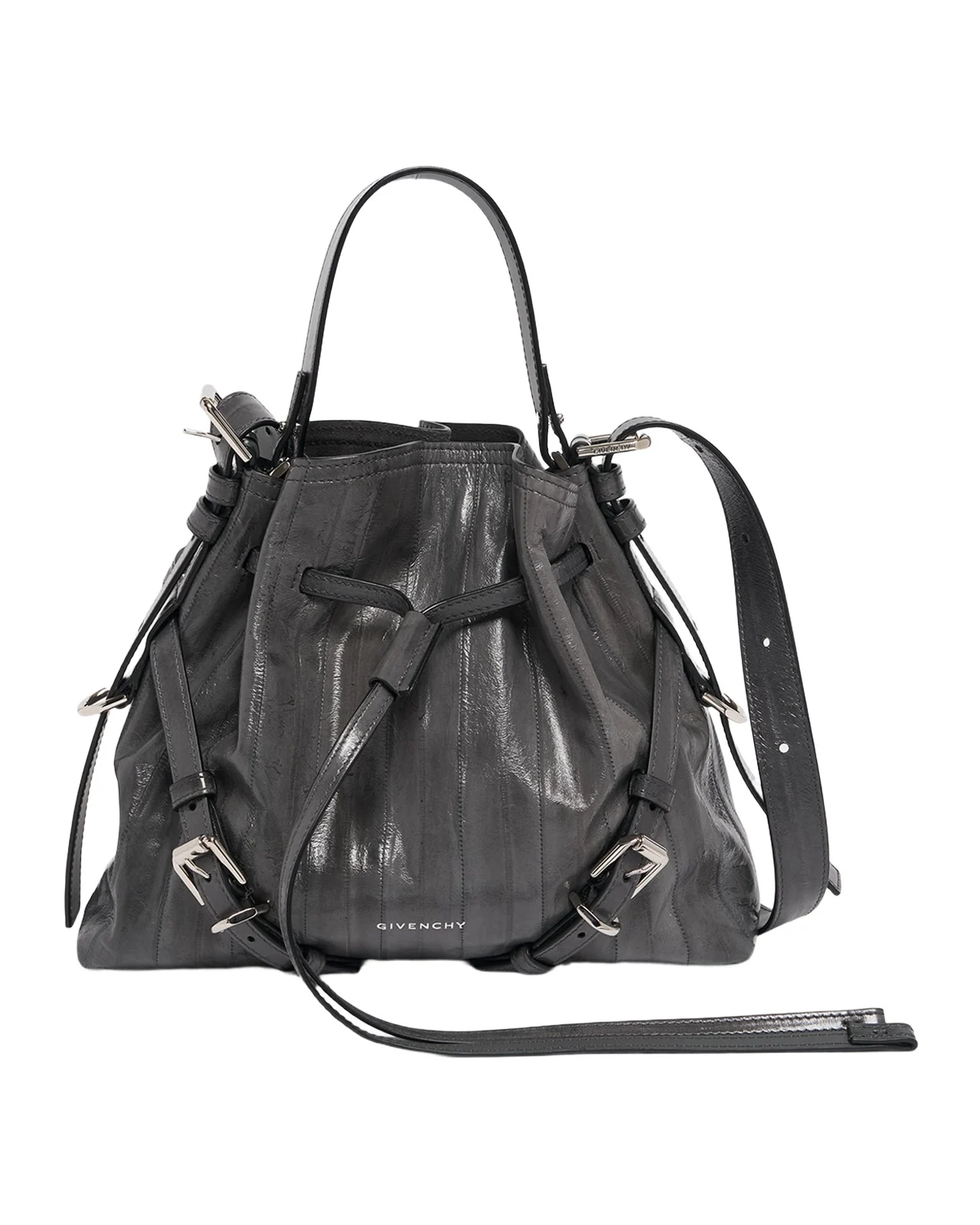 Givenchy Voyou Drawstring Eel Leather Crossbody Bag