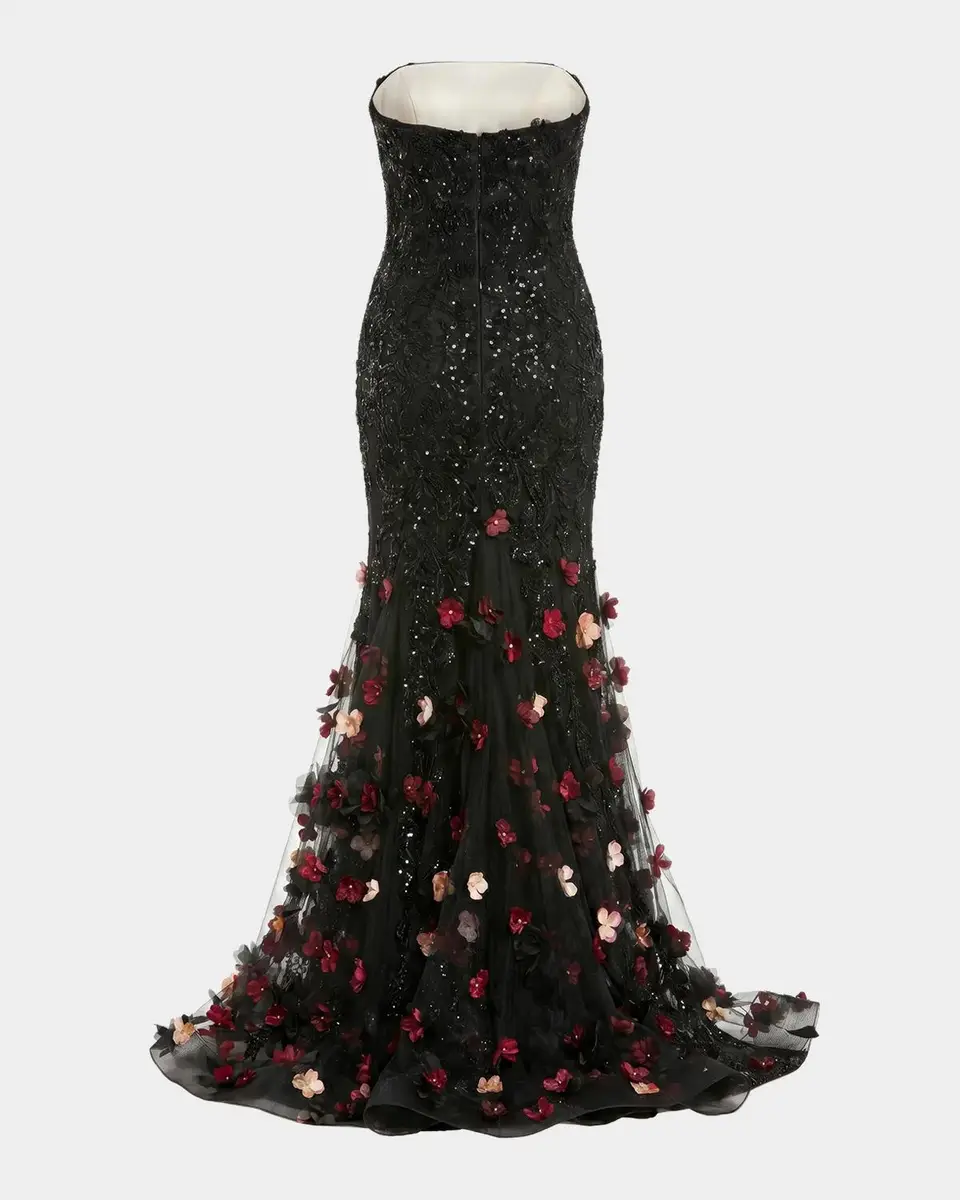Mac Duggal Embellished Strapless Mermaid Gown | Thumbnail 5 Mac Duggal Embellished Strapless Mermaid Gown | Thumbnail 5