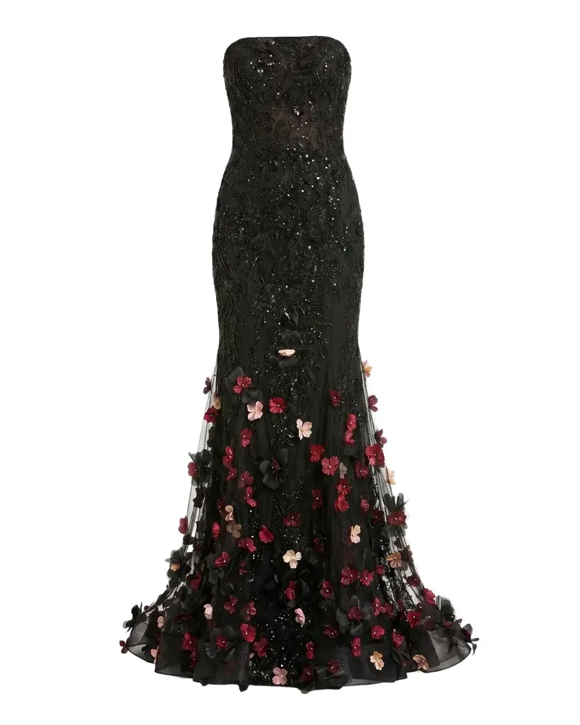 Embellished Strapless Mermaid Gown Embellished Strapless Mermaid Gown