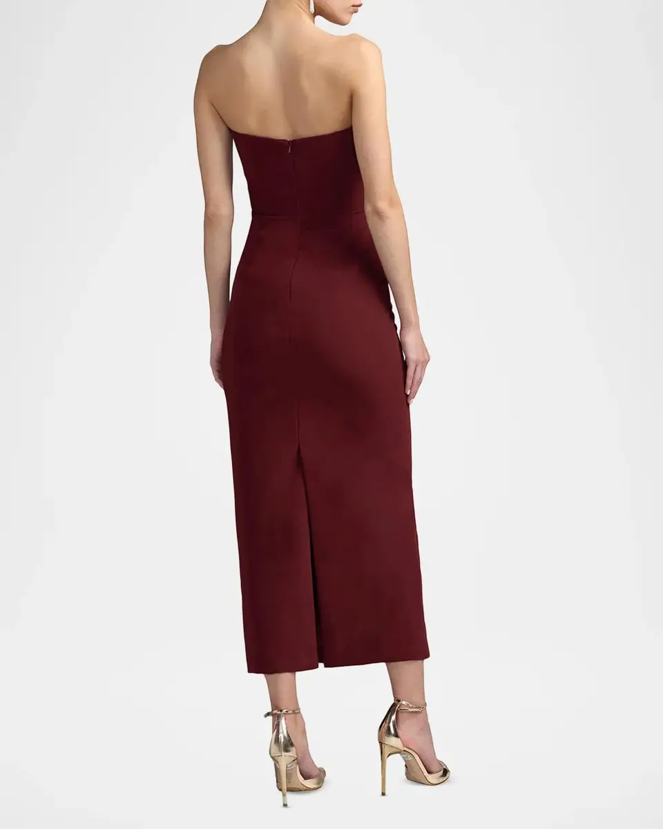 Mac Duggal Floral Crepe Strapless Maxi Dress | Thumbnail 3 Mac Duggal Floral Crepe Strapless Maxi Dress | Thumbnail 3