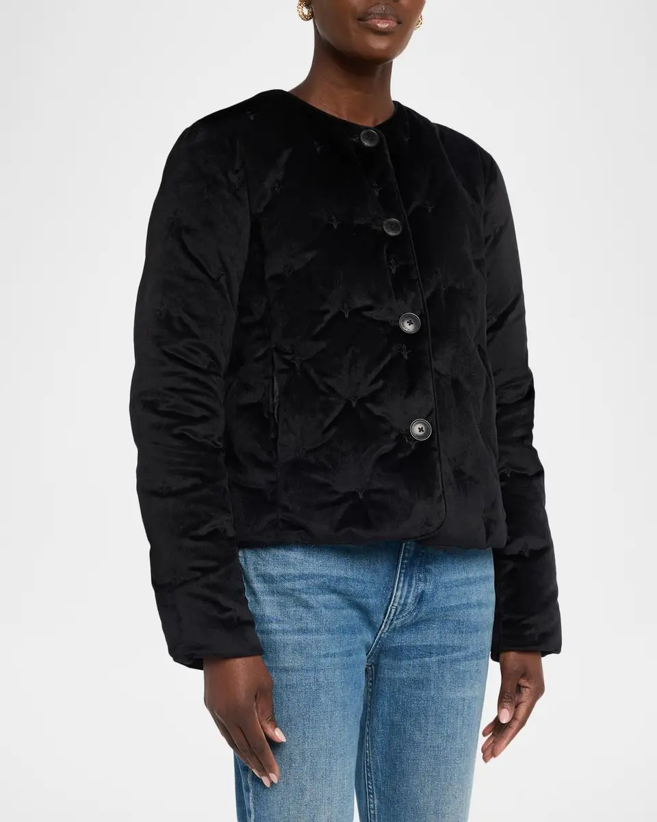 Fleurette Tufted Down-Fill Quilted Jacket | Thumbnail 4