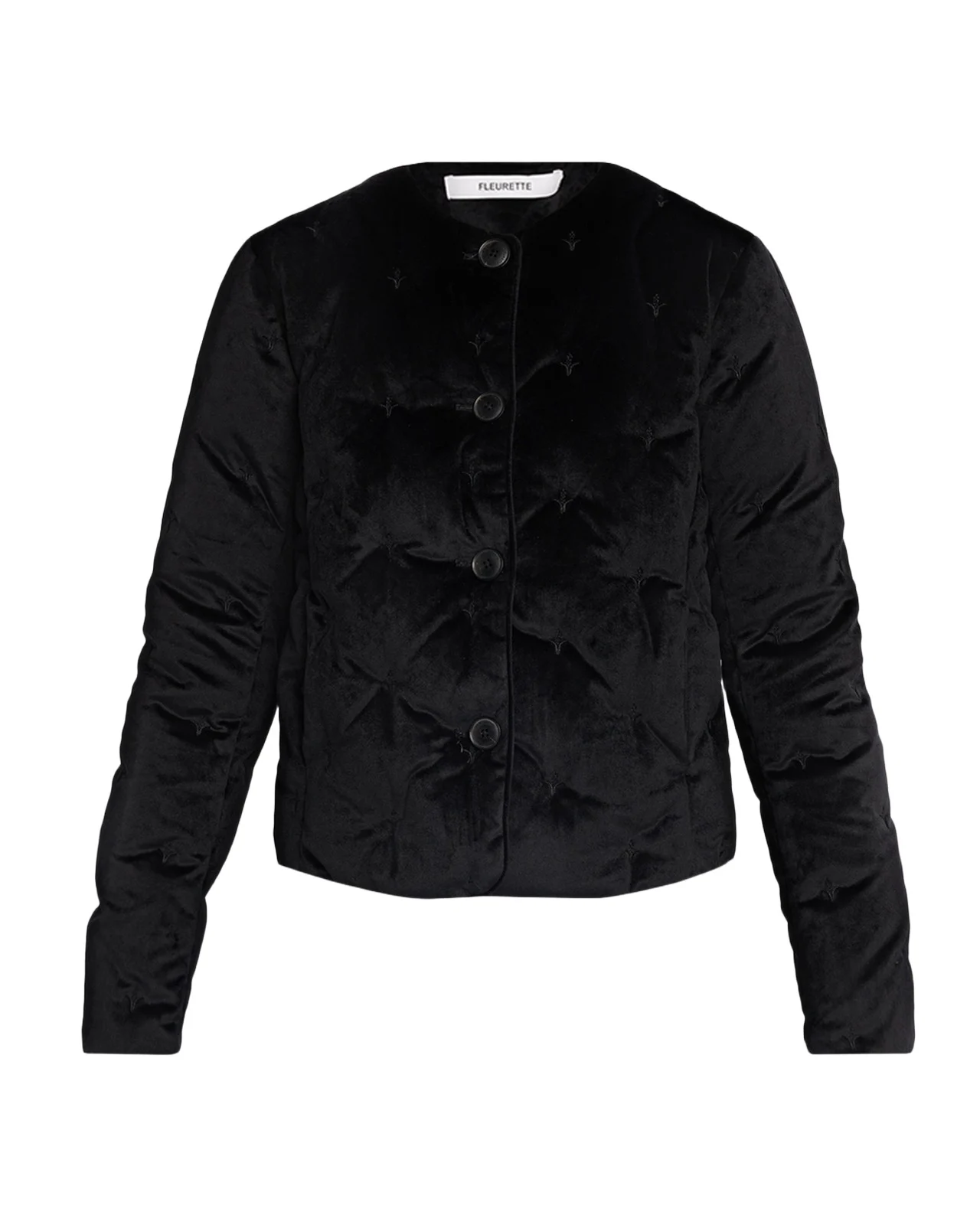 Fleurette Tufted Down-Fill Quilted Jacket