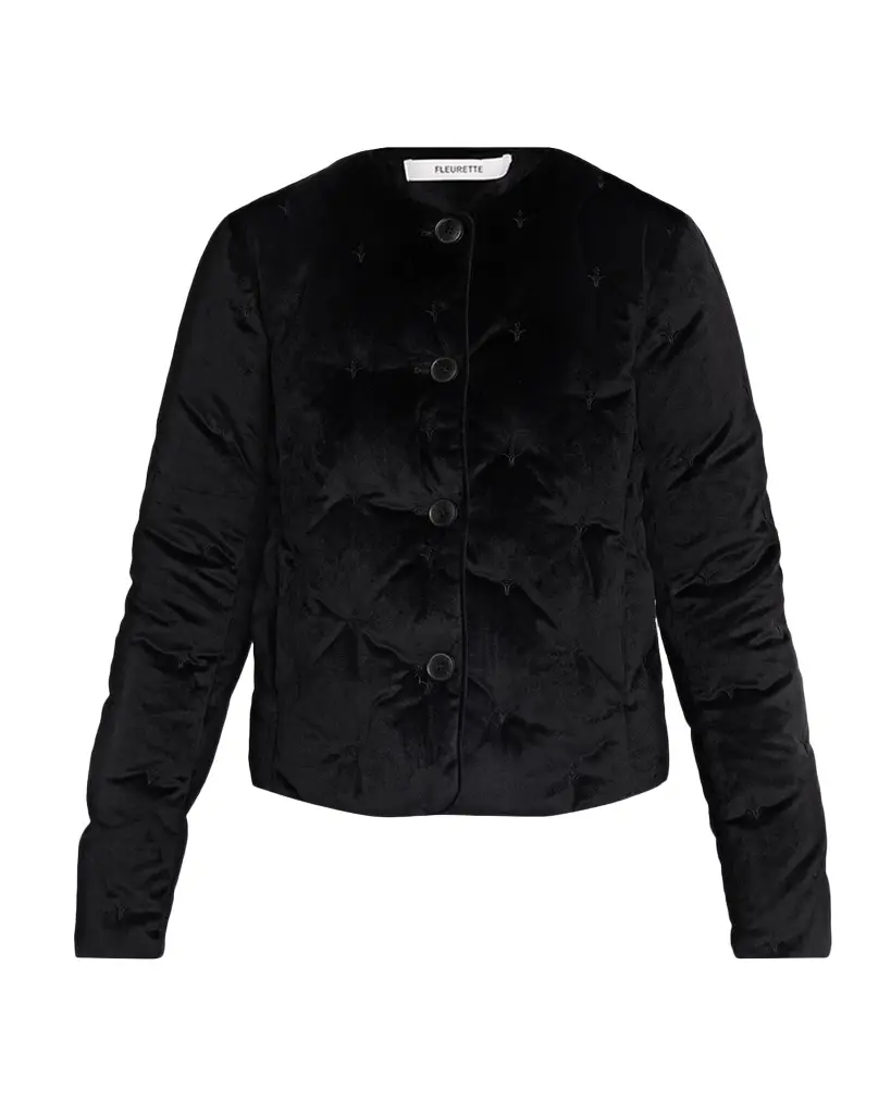 Fleurette Tufted Down-Fill Quilted Jacket