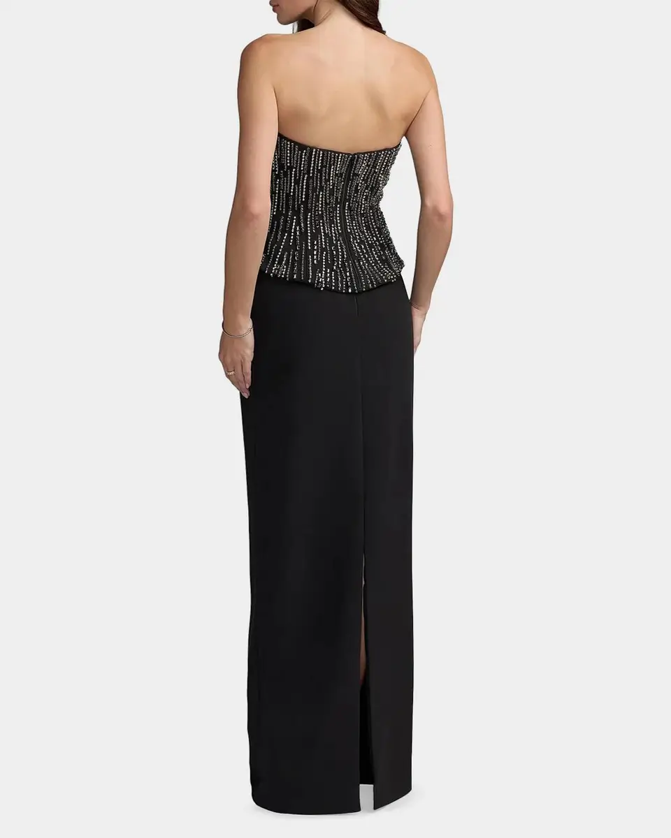 Mac Duggal Embellished Corset Column Gown | Thumbnail 3 Mac Duggal Embellished Corset Column Gown | Thumbnail 3