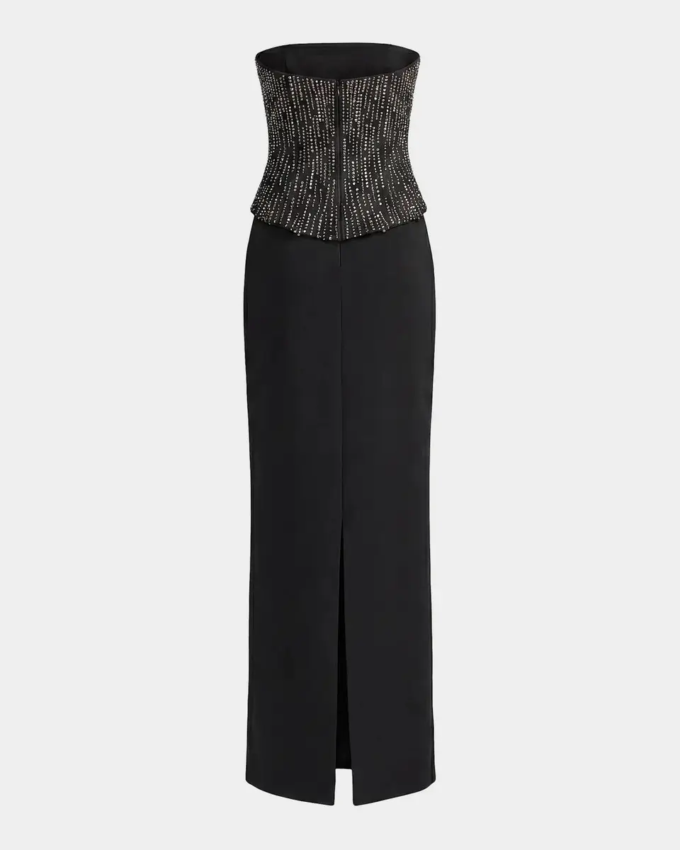 Mac Duggal Embellished Corset Column Gown | Thumbnail 5 Mac Duggal Embellished Corset Column Gown | Thumbnail 5