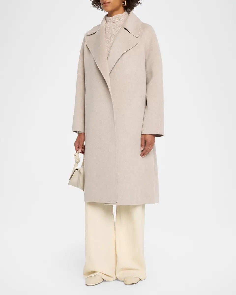 TSE Cashmere Double-Faced Cashmere Long Wrap Coat | Thumbnail 2 TSE Cashmere Double-Faced Cashmere Long Wrap Coat | Thumbnail 2
