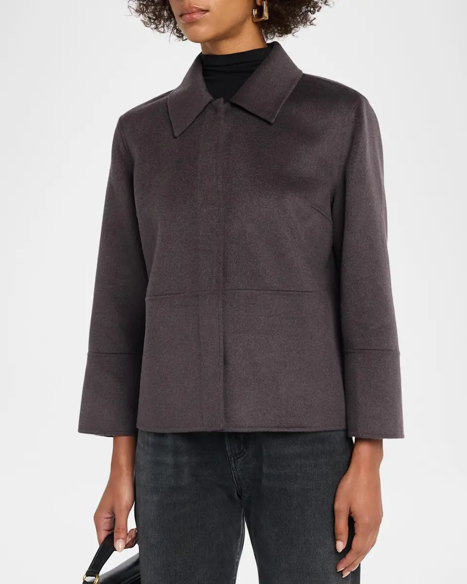 TSE Cashmere Double-Faced Cashmere Short Jacket | Thumbnail 4 TSE Cashmere Double-Faced Cashmere Short Jacket | Thumbnail 4