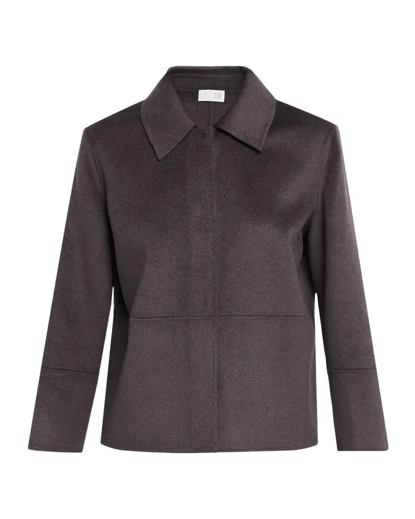 TSE Cashmere Double-Faced Cashmere Short Jacket