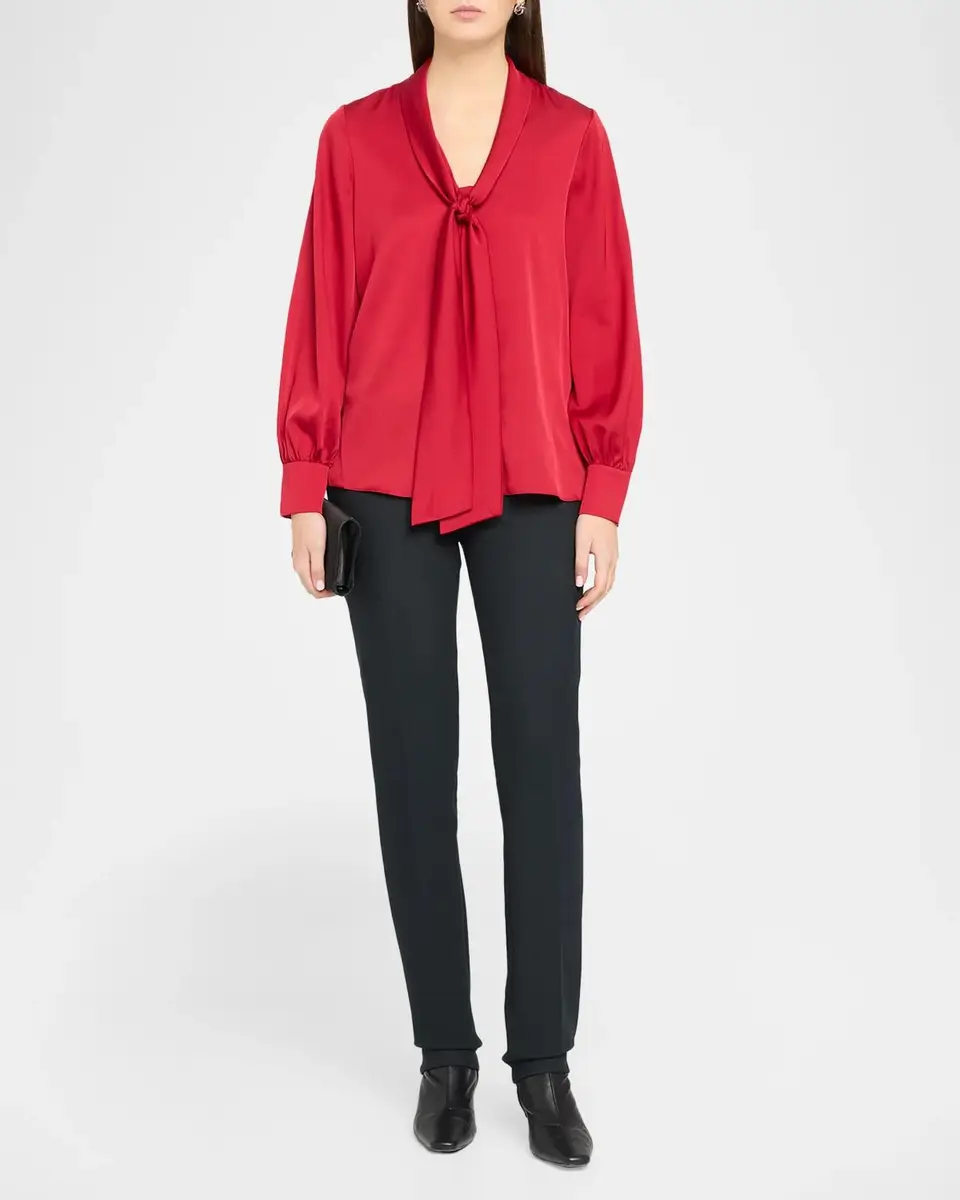 Ungaro Ella Tie-Neck Silk Blouse | Thumbnail 2 Ungaro Ella Tie-Neck Silk Blouse | Thumbnail 2