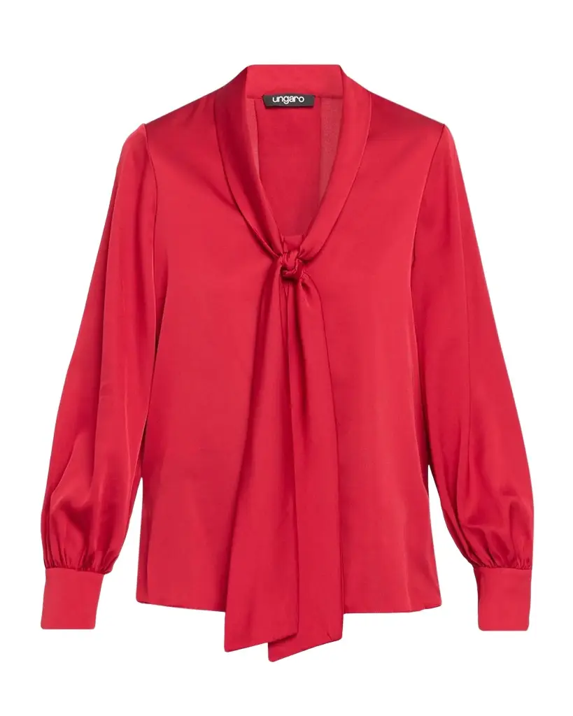 Ella Tie-Neck Silk Blouse Ella Tie-Neck Silk Blouse