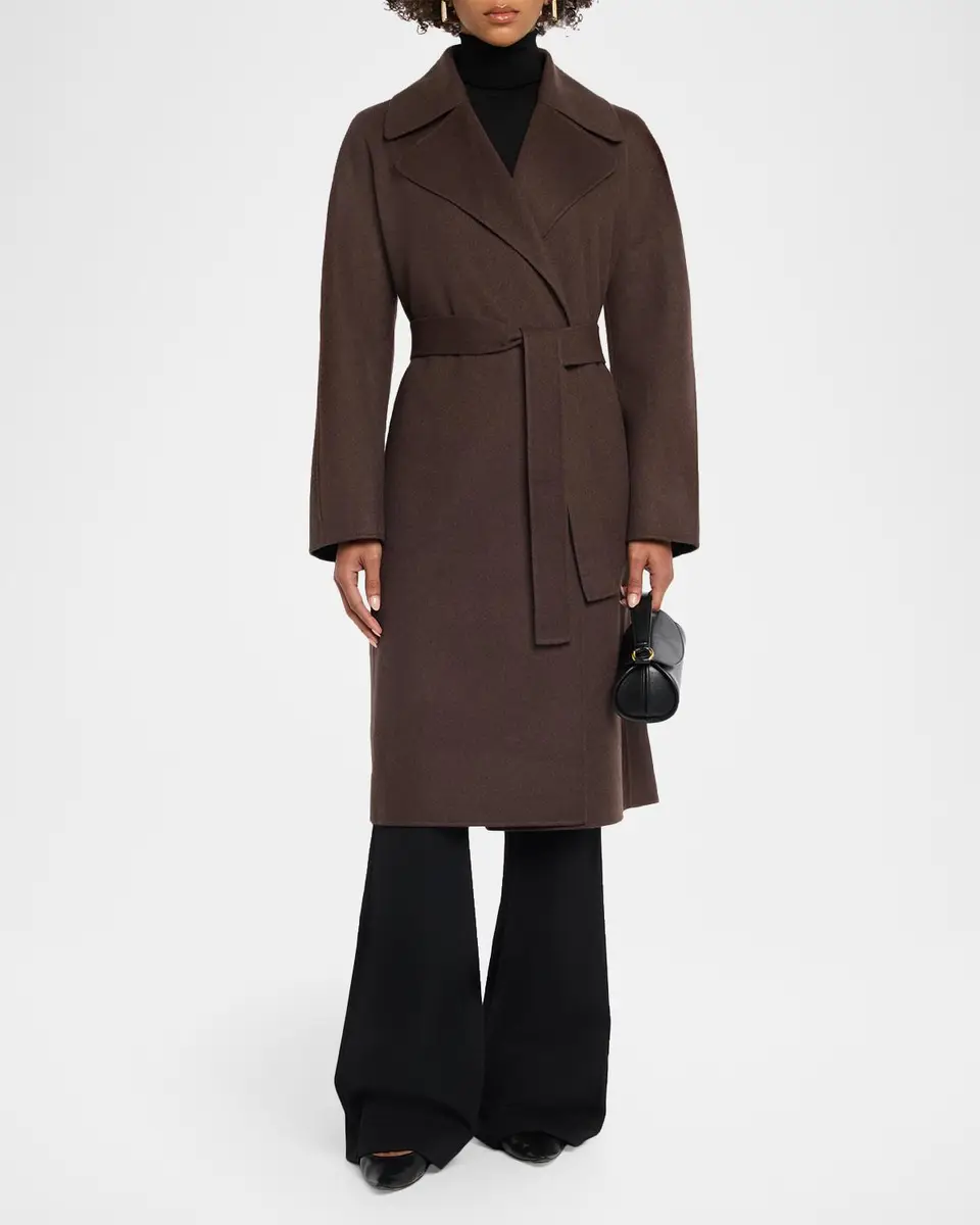 TSE Cashmere Double-Faced Cashmere Long Wrap Coat | Thumbnail 2 TSE Cashmere Double-Faced Cashmere Long Wrap Coat | Thumbnail 2
