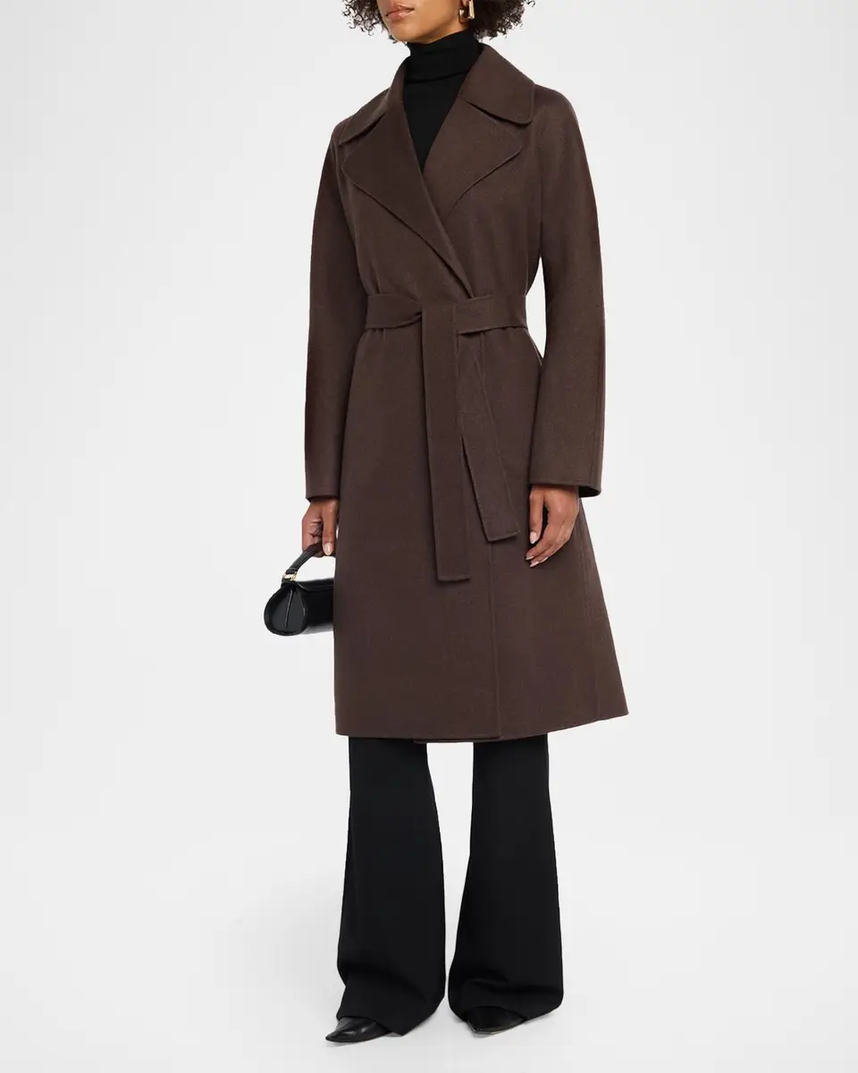 TSE Cashmere Double-Faced Cashmere Long Wrap Coat | Thumbnail 4 TSE Cashmere Double-Faced Cashmere Long Wrap Coat | Thumbnail 4