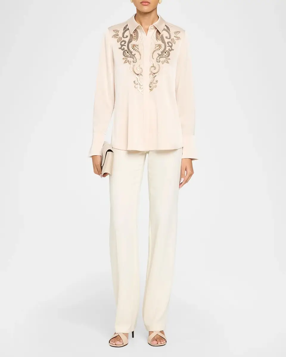 Ungaro Adele Sequin-Embroidered Blouse | Thumbnail 2 Ungaro Adele Sequin-Embroidered Blouse | Thumbnail 2