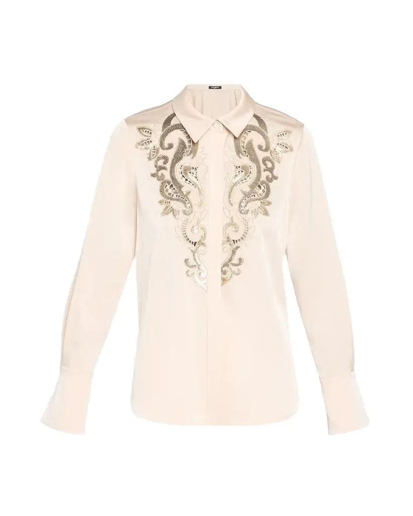 Adele Sequin-Embroidered Blouse Adele Sequin-Embroidered Blouse