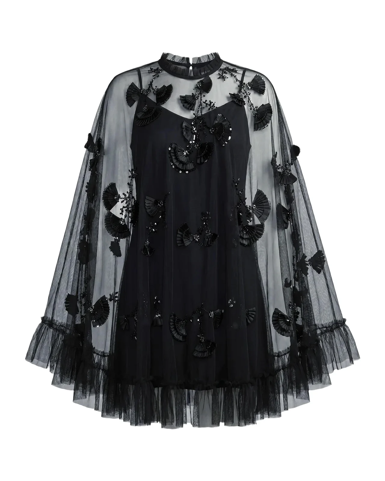 Mac Embellished Mesh A-Line Minidress Mac Embellished Mesh A-Line Minidress