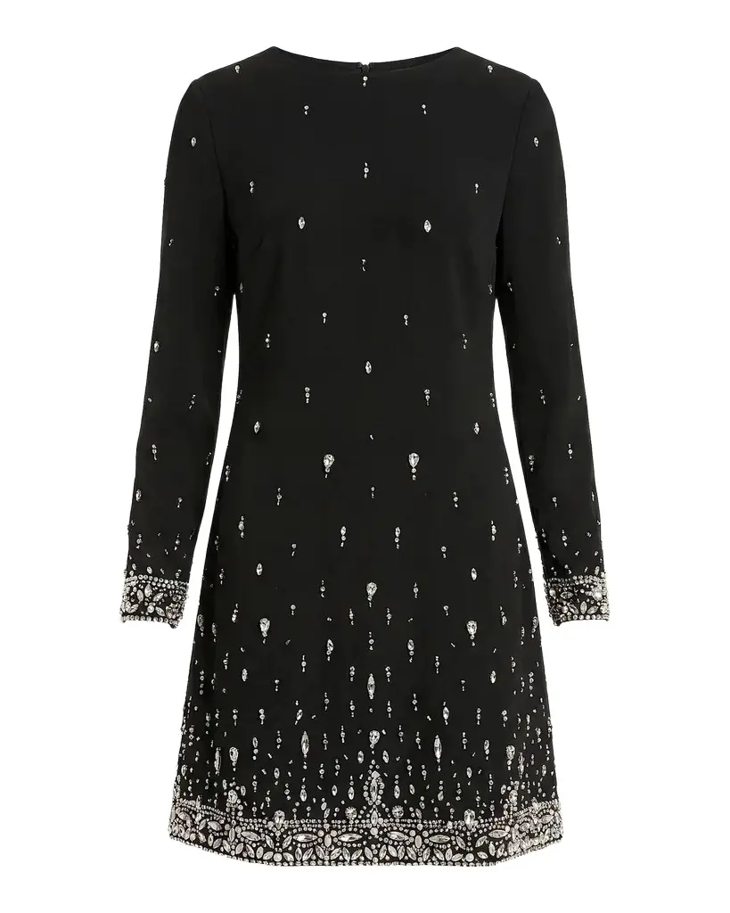 Embellished Crêpe Mini Dress Embellished Crêpe Mini Dress