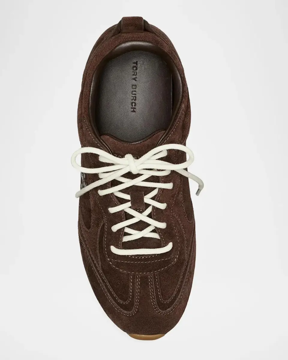 Tory Burch Field Suede Low-Top Sneakers | Thumbnail 2 Tory Burch Field Suede Low-Top Sneakers | Thumbnail 2