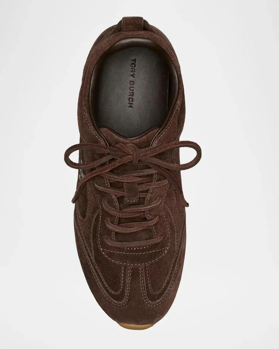 Tory Burch Field Suede Low-Top Sneakers | Thumbnail 4 Tory Burch Field Suede Low-Top Sneakers | Thumbnail 4