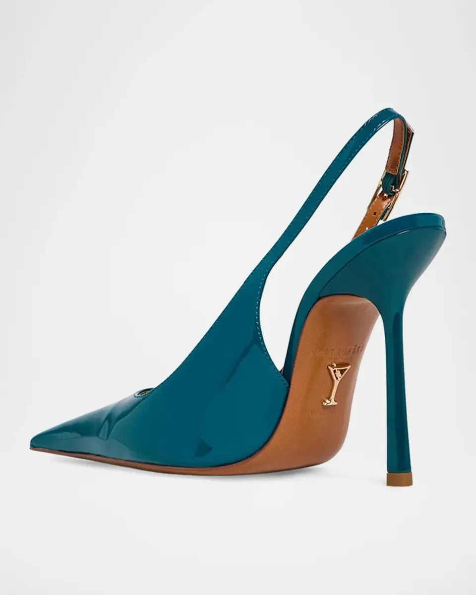 Retrofête Carrie 110MM Patent Leather Slingback Pumps | Thumbnail 3 Retrofête Carrie 110MM Patent Leather Slingback Pumps | Thumbnail 3