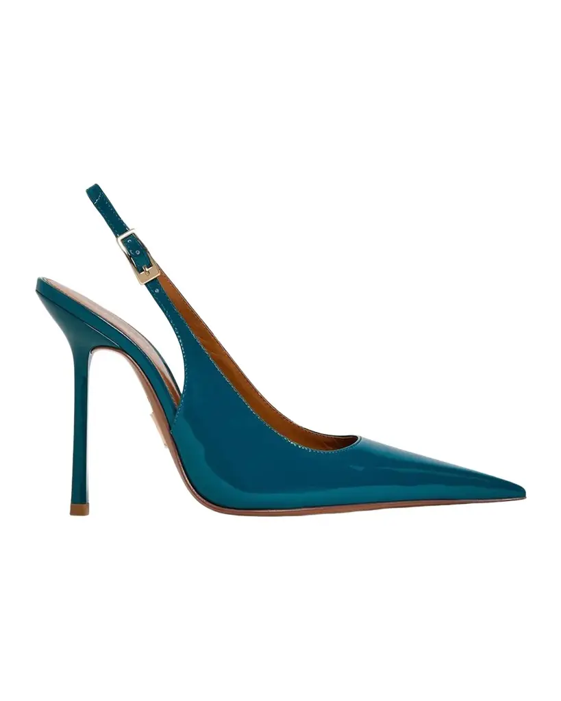 Carrie 110MM Patent Leather Slingback Pumps Carrie 110MM Patent Leather Slingback Pumps