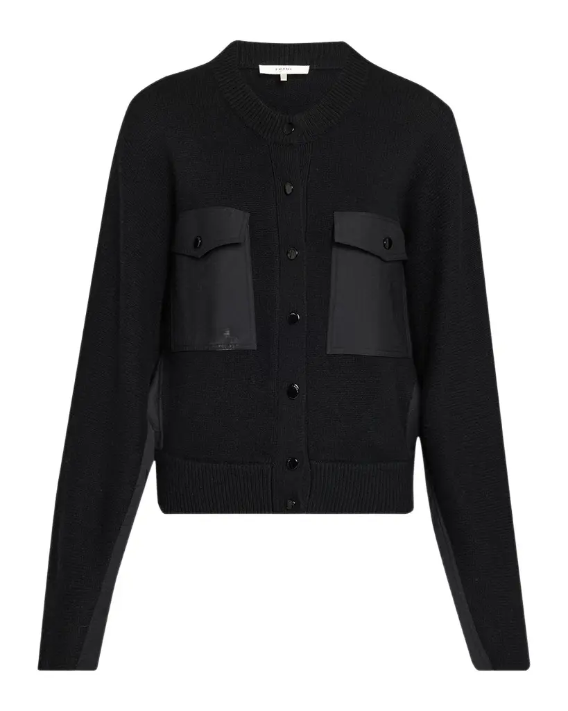 Frame The Contrast Cashmere Cardigan