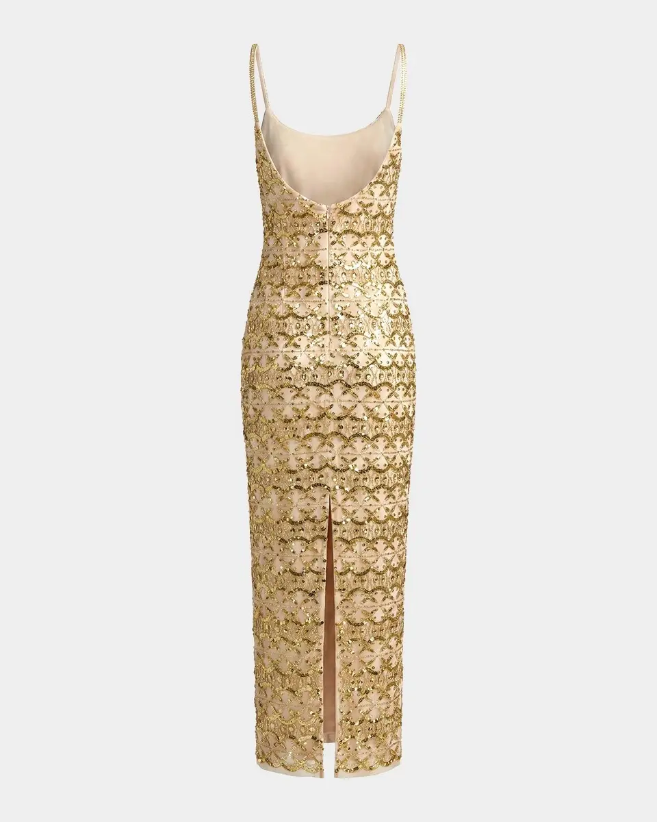 Mac Duggal Beaded Column Cocktail Dress | Thumbnail 5