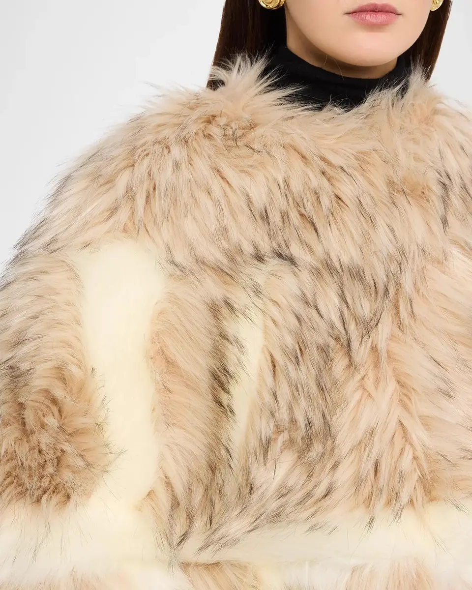 Aknvas Page Faux Fur Cropped Cape | Thumbnail 5 Aknvas Page Faux Fur Cropped Cape | Thumbnail 5