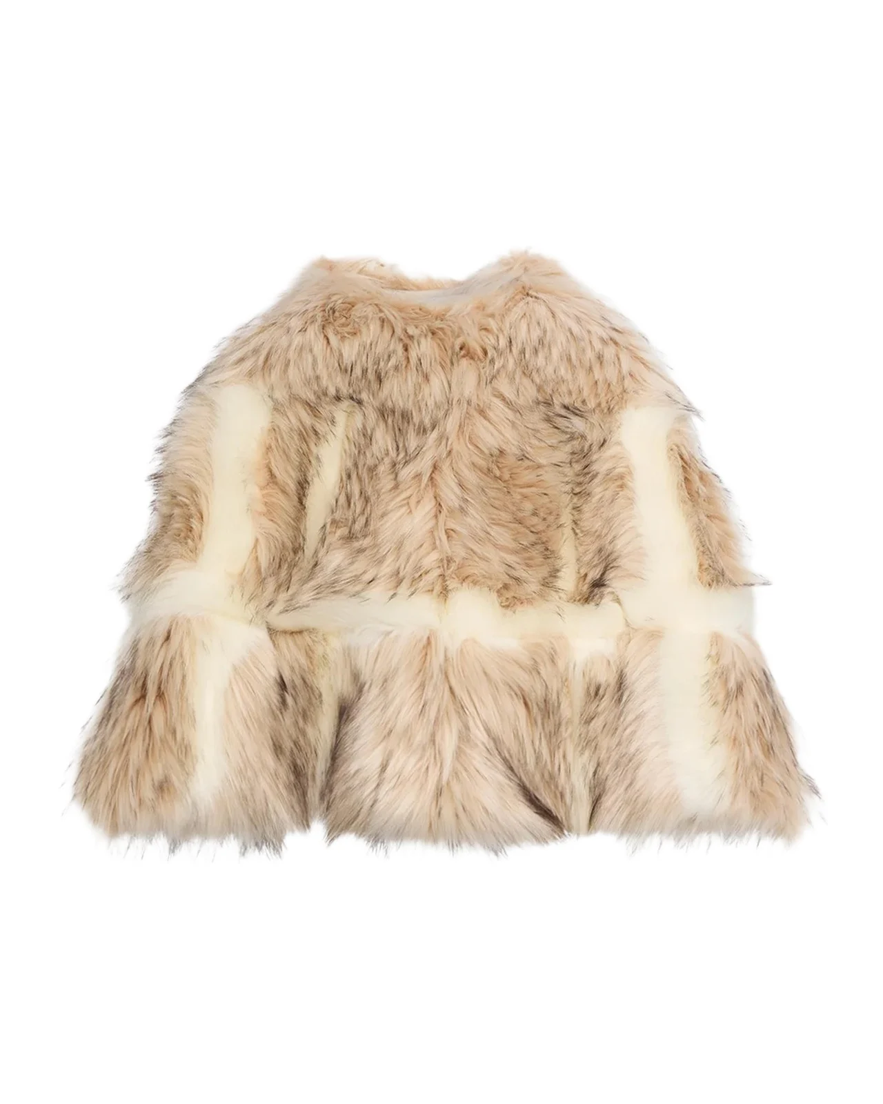 Aknvas Page Faux Fur Cropped Cape