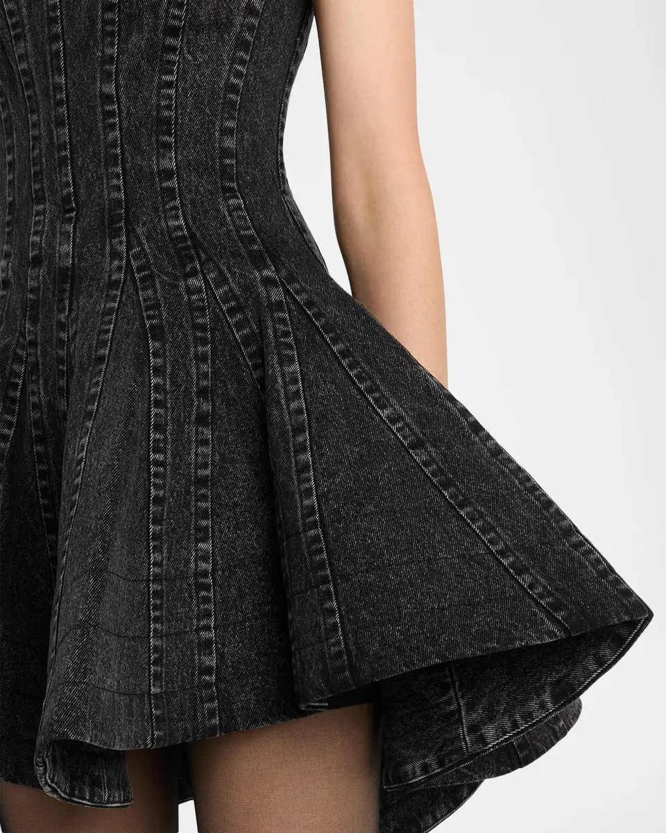 Aknvas Lefa Washed Denim Mini Dress | Thumbnail 5 Aknvas Lefa Washed Denim Mini Dress | Thumbnail 5