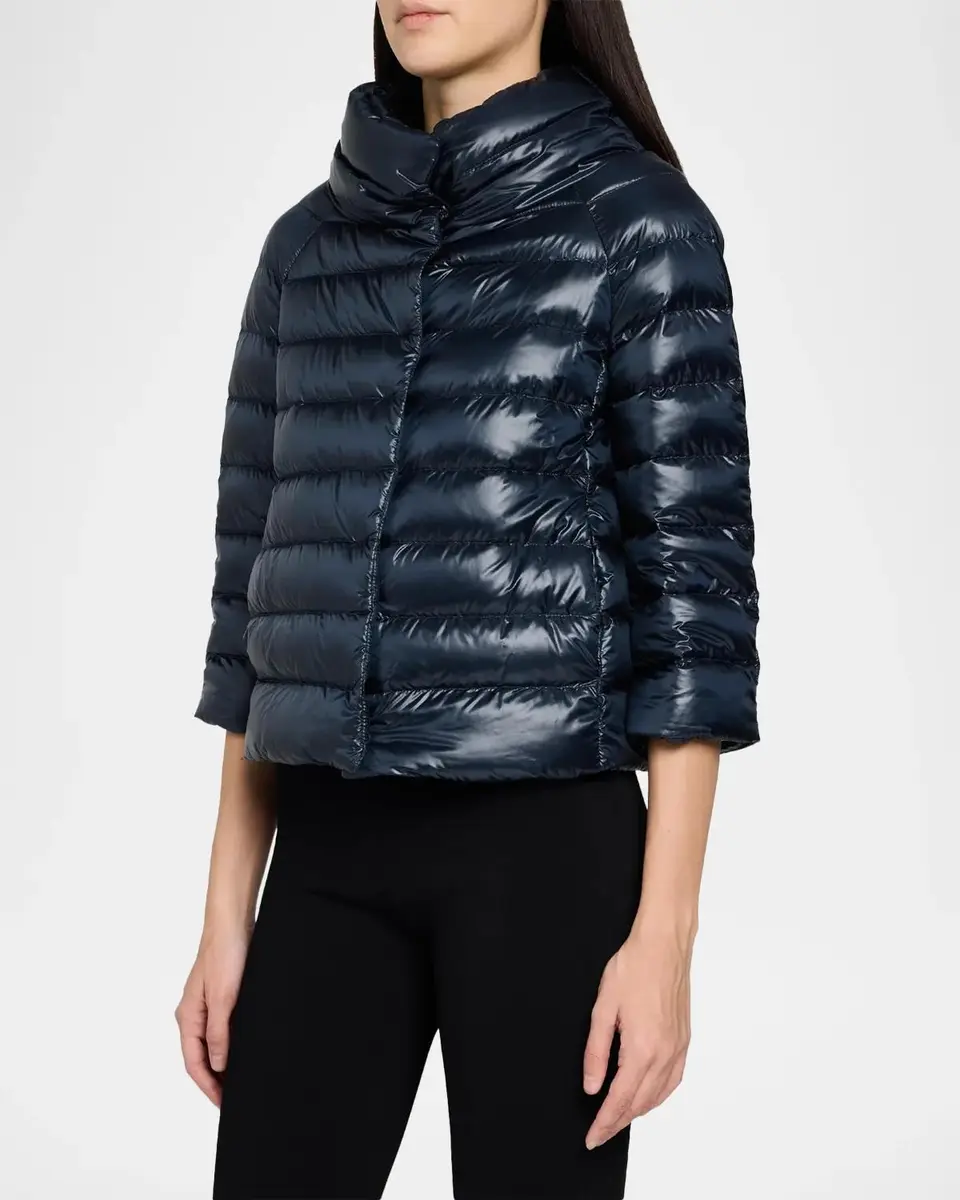 HERNO Iconico Piumino Sofia Water-Resistant Nylon Ultralight Puffer Jacket | Thumbnail 4 HERNO Iconico Piumino Sofia Water-Resistant Nylon Ultralight Puffer Jacket | Thumbnail 4