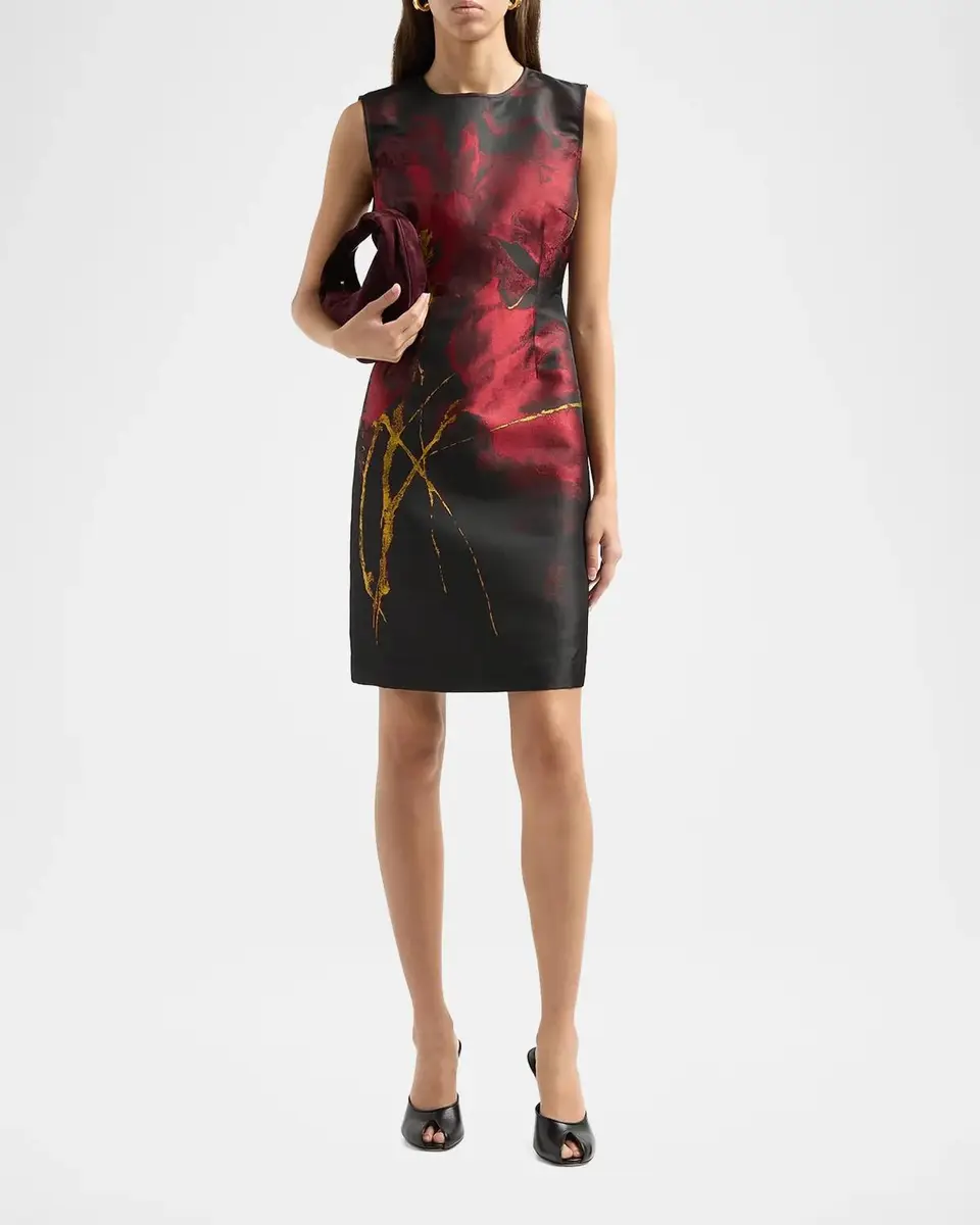 Misook Abstract-Print Dress | Thumbnail 2 Misook Abstract-Print Dress | Thumbnail 2