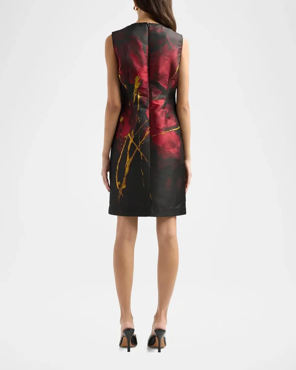 Misook Abstract-Print Dress | Thumbnail 3 Misook Abstract-Print Dress | Thumbnail 3