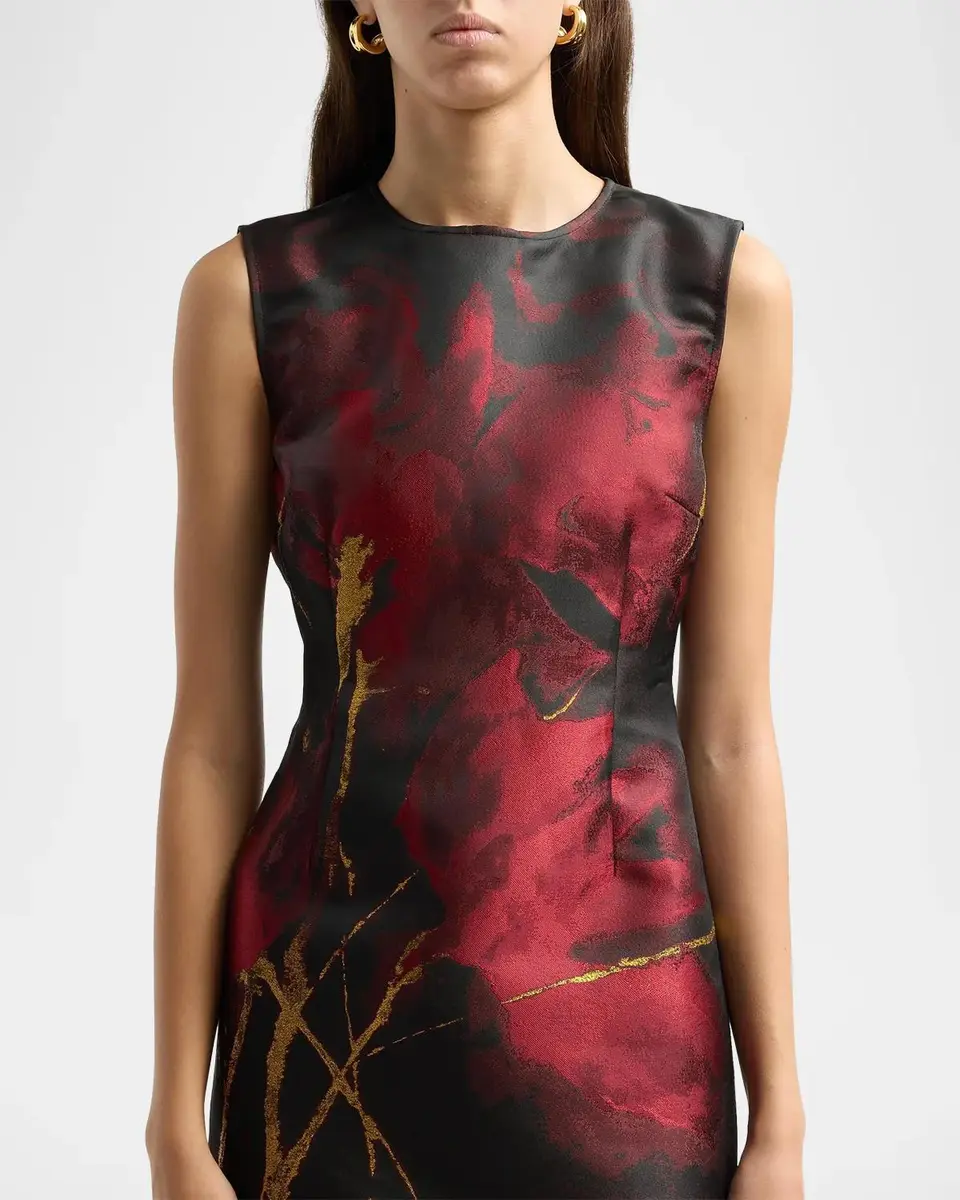 Misook Abstract-Print Dress | Thumbnail 5 Misook Abstract-Print Dress | Thumbnail 5