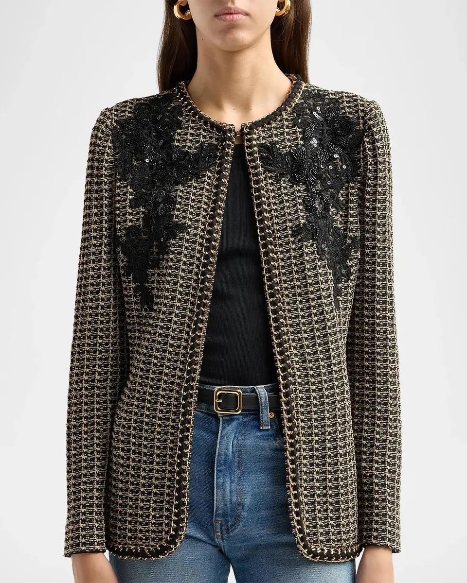 Misook Embellished Tweed Jacket | Thumbnail 5 Misook Embellished Tweed Jacket | Thumbnail 5