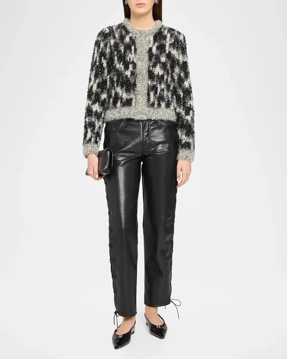 Mother Mohair-Wool-Blend Cropped Cardigan | Thumbnail 2 Mother Mohair-Wool-Blend Cropped Cardigan | Thumbnail 2