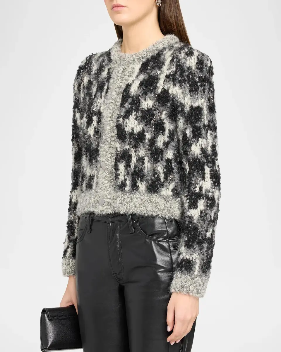 Mother Mohair-Wool-Blend Cropped Cardigan | Thumbnail 4 Mother Mohair-Wool-Blend Cropped Cardigan | Thumbnail 4