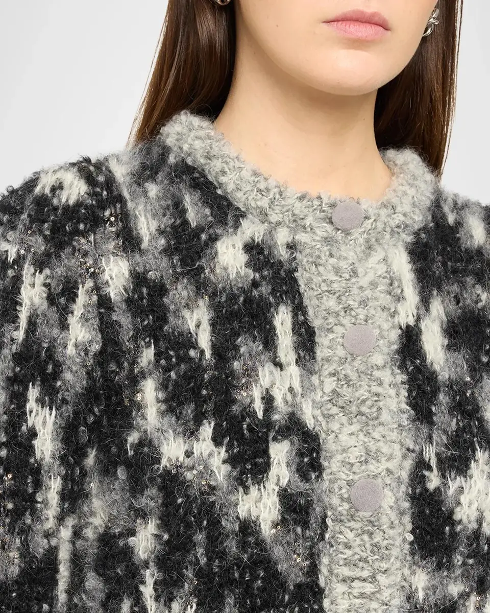 Mother Mohair-Wool-Blend Cropped Cardigan | Thumbnail 5 Mother Mohair-Wool-Blend Cropped Cardigan | Thumbnail 5