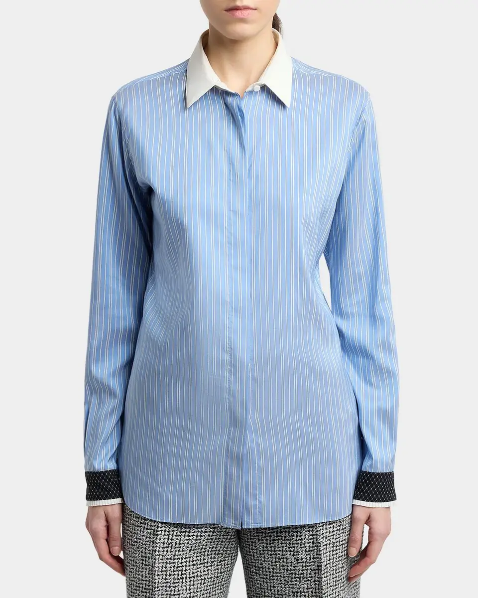 Tom Ford Striped Silk Button-Down Shirt | Thumbnail 4