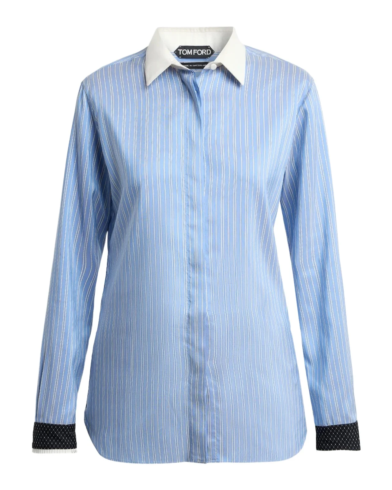 Striped Silk Button-Down Shirt Striped Silk Button-Down Shirt