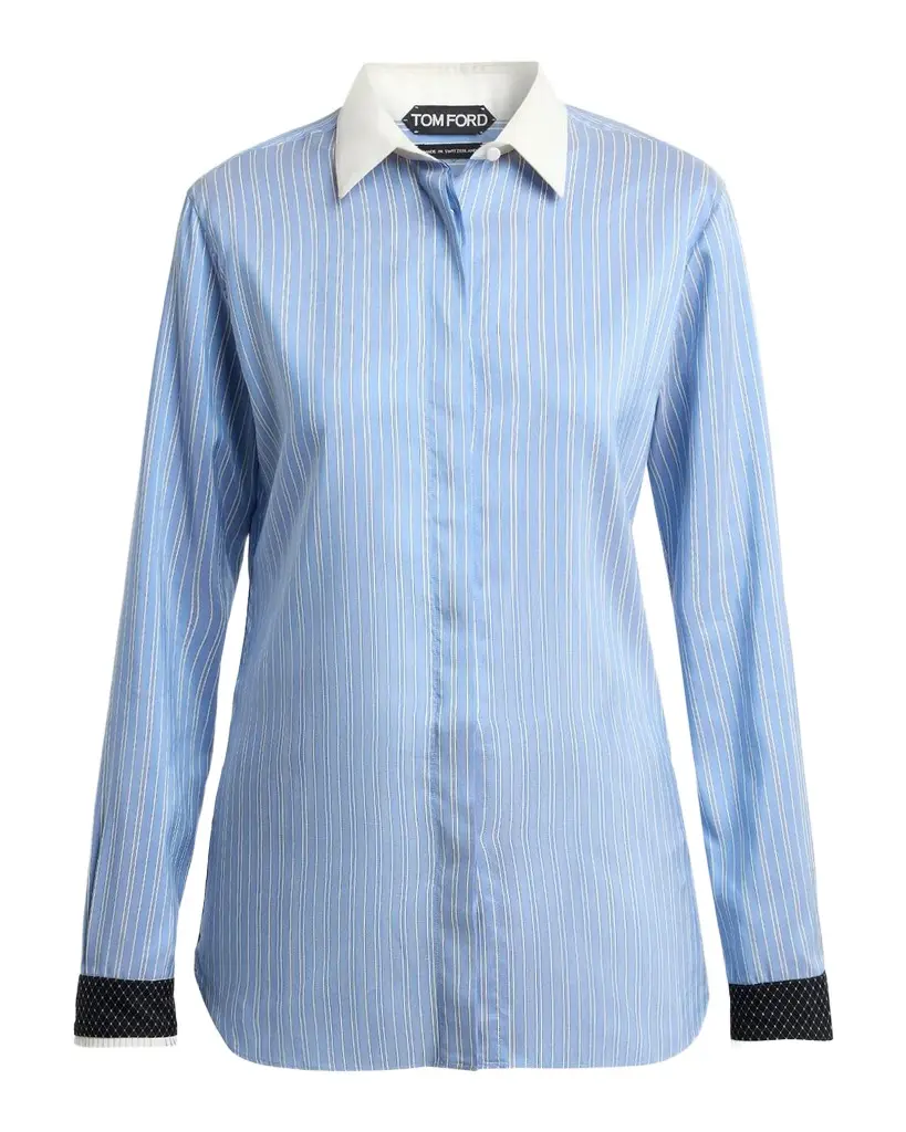 Tom Ford Striped Silk Button-Down Shirt