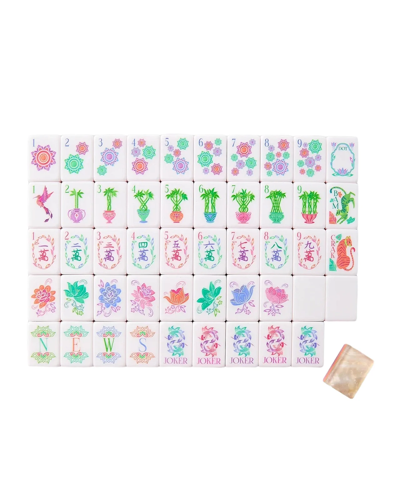 Oh My Mahjong Pearlescent Mahjong Tile Set