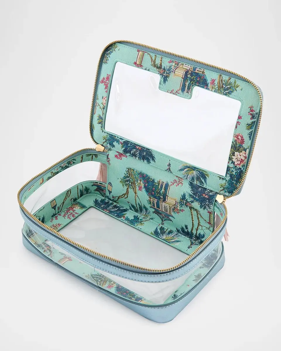 Oh My Mahjong Metallic Light Blue Tile Storage Bag | Thumbnail 2 Oh My Mahjong Metallic Light Blue Tile Storage Bag | Thumbnail 2