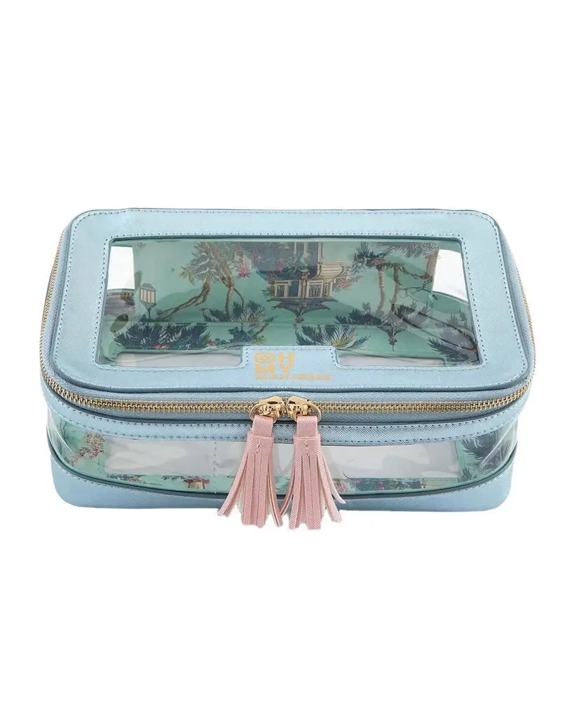 Metallic Light Blue Tile Storage Bag Metallic Light Blue Tile Storage Bag
