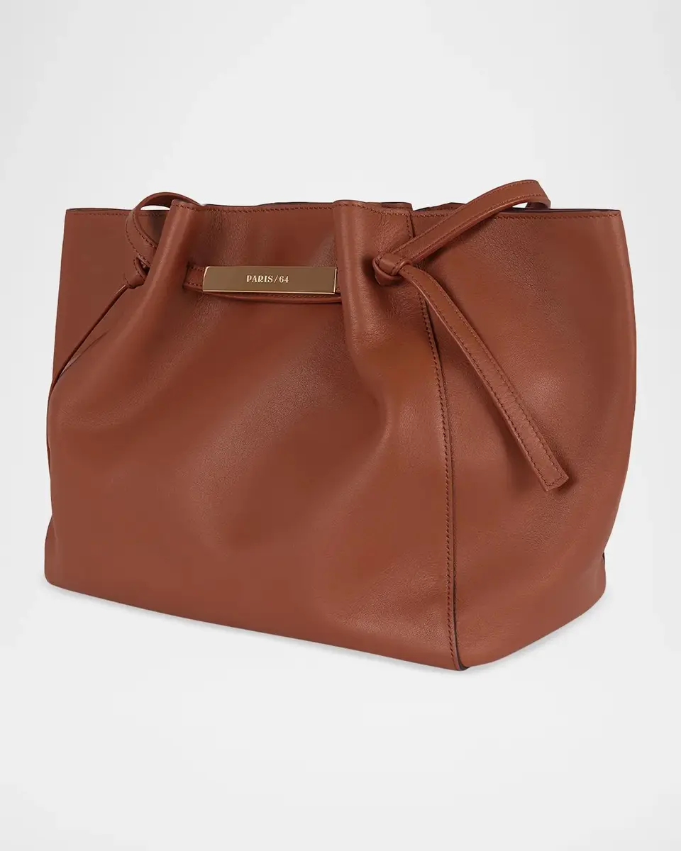 PARIS/64 Manhattan Pleated Leather Tote Bag | Thumbnail 3 PARIS/64 Manhattan Pleated Leather Tote Bag | Thumbnail 3