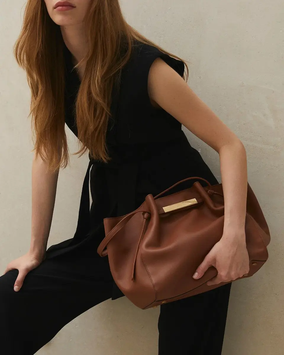 PARIS/64 Manhattan Pleated Leather Tote Bag | Thumbnail 6 PARIS/64 Manhattan Pleated Leather Tote Bag | Thumbnail 6