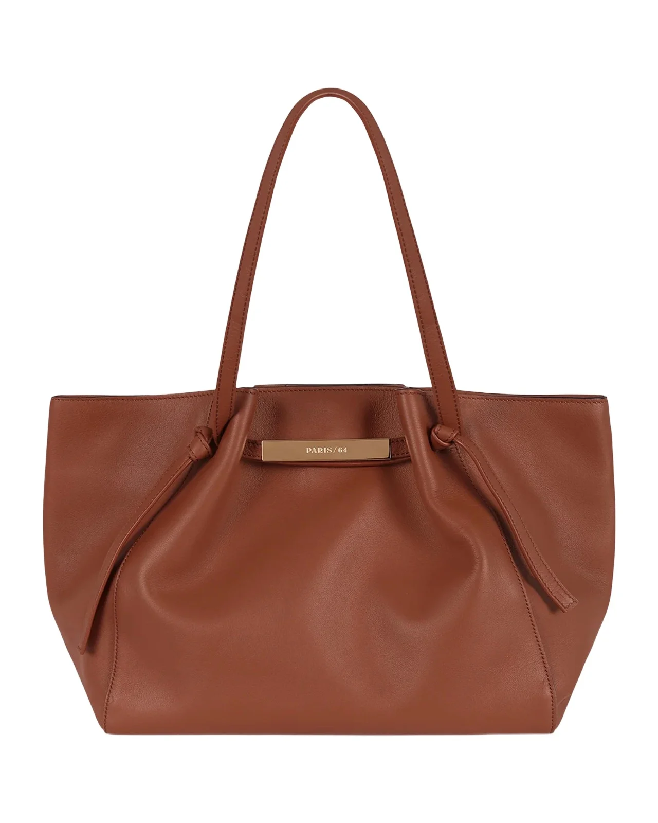 Manhattan Pleated Leather Tote Bag