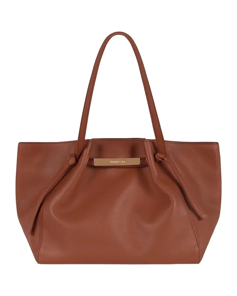 Manhattan Pleated Leather Tote Bag Manhattan Pleated Leather Tote Bag